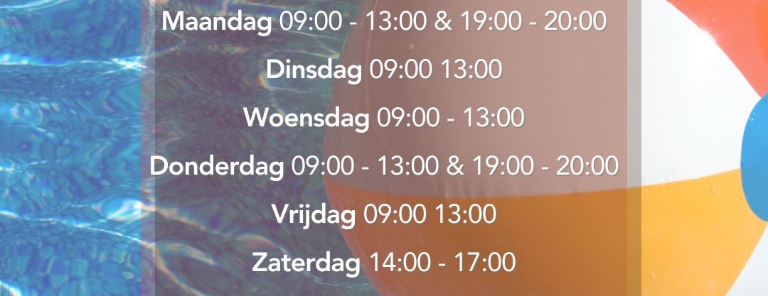 Openingstijden zomervakantie