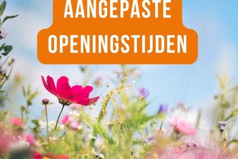 Aangepaste openingstijden